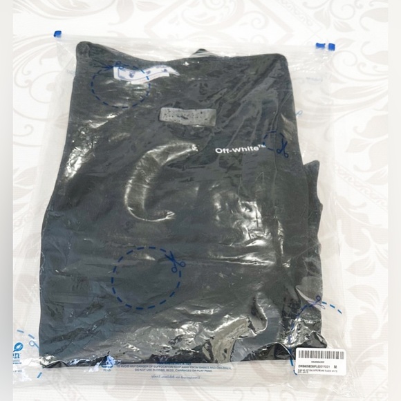 Off White Logo-Print Cotton-Jersey Sweatshirt M&L - Picture 10 of 12